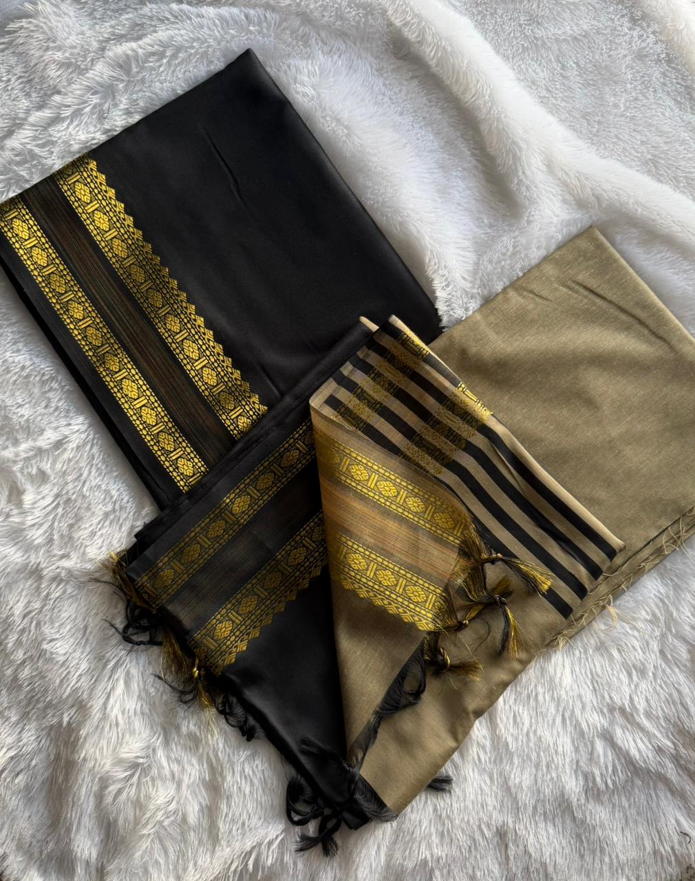 NADHI Series Crafted in butter silk Black