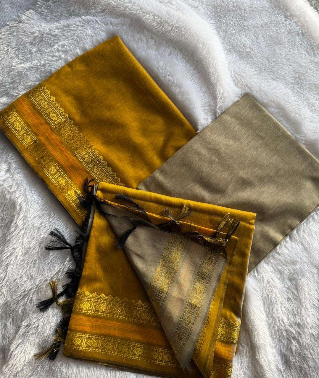 NADHI Series Crafted in butter silk Yellow